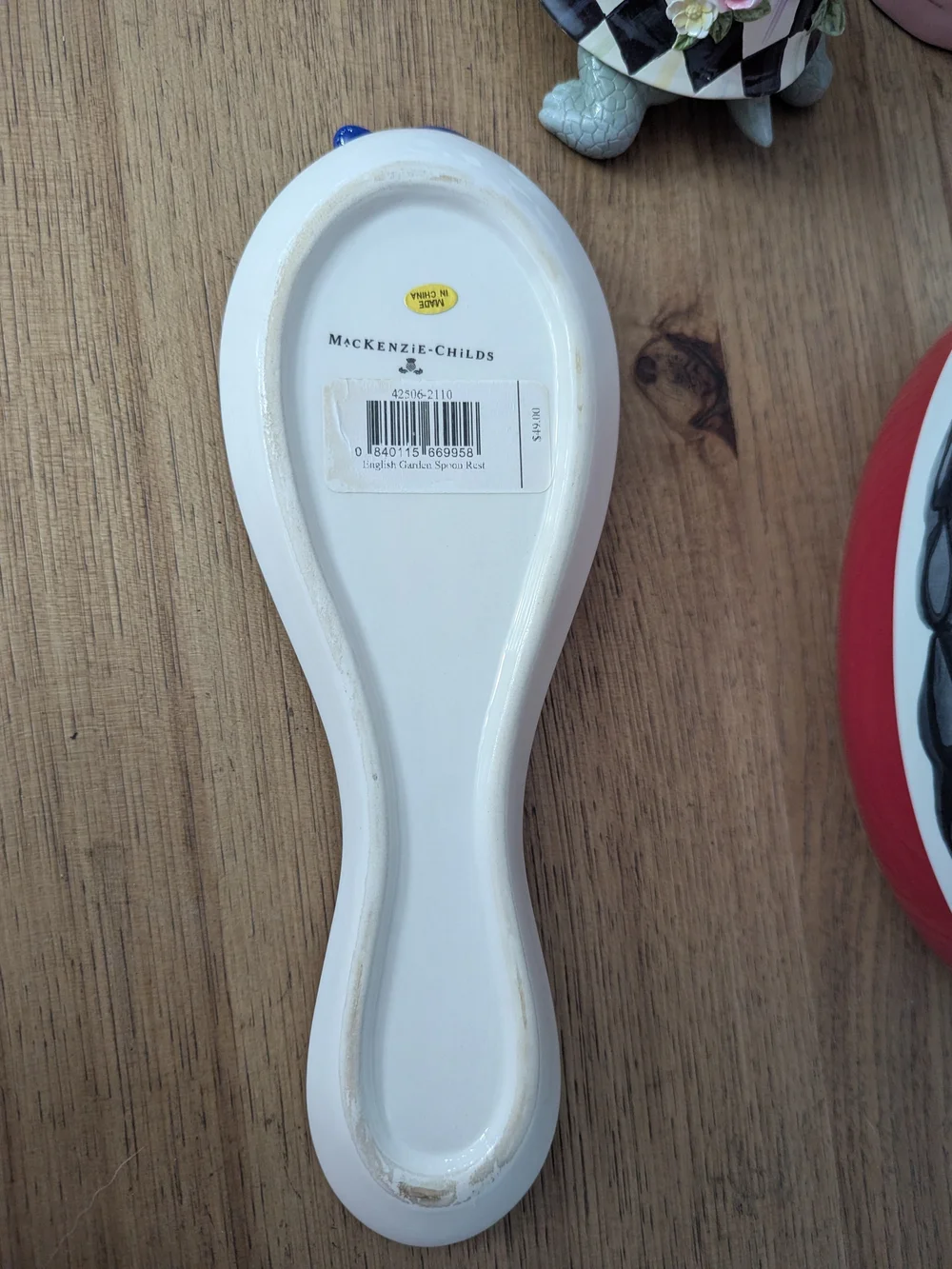 Mackenzie-Childs Royal English Garden Spoon rest.